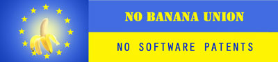 No Banana Union - No Software Patents?